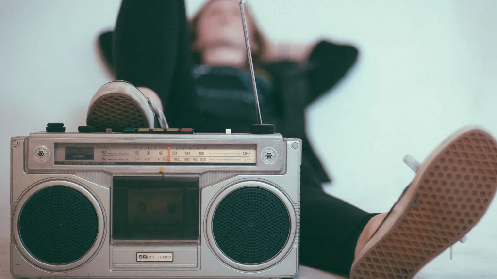 Radio Imaging - Young Adult Listening to Radio