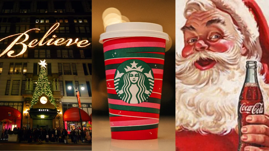 Macy's, Starbucks, and Coca-Cola Holiday Messaging